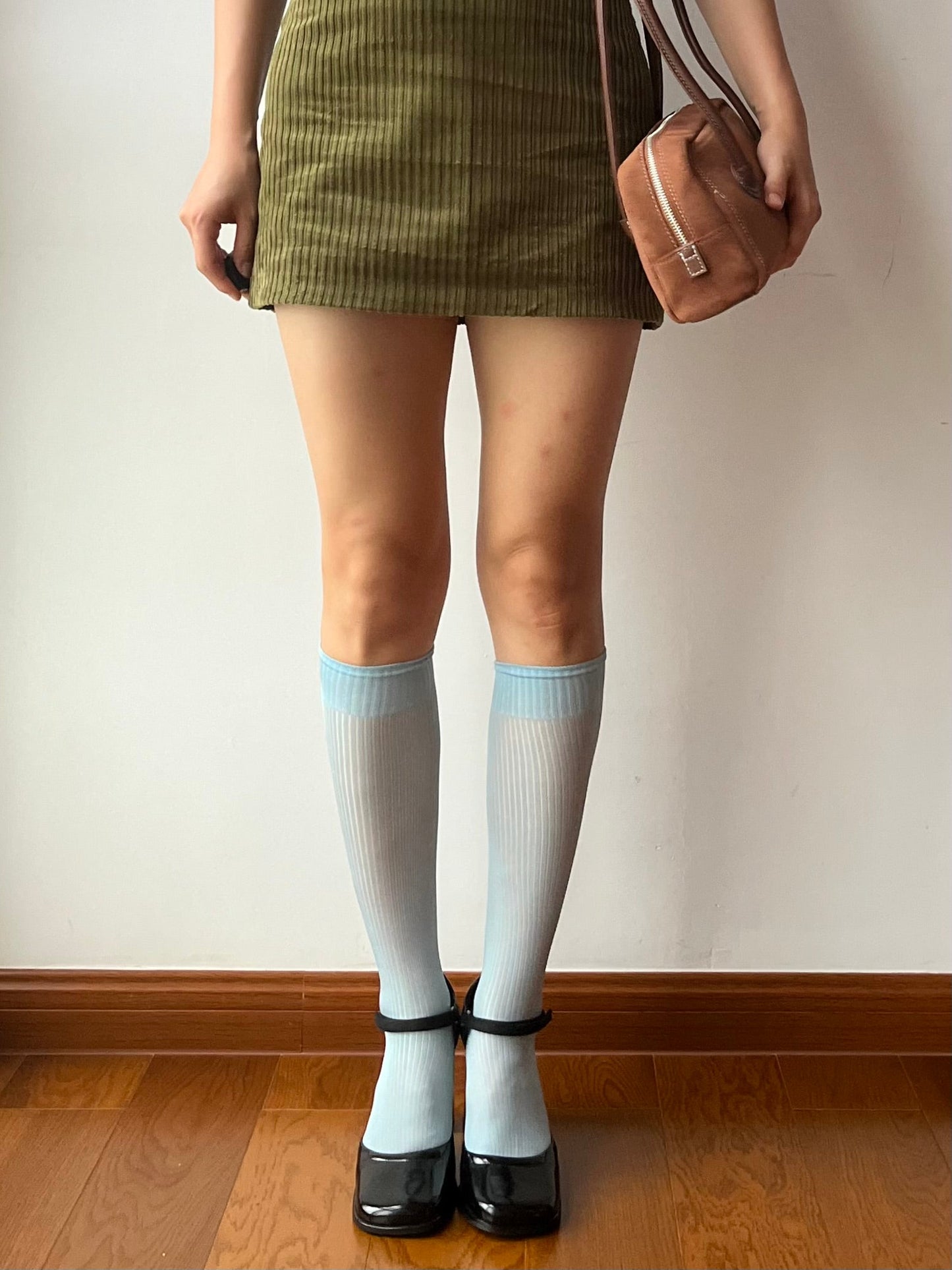 Dusty Blue 150N Knee High Socks