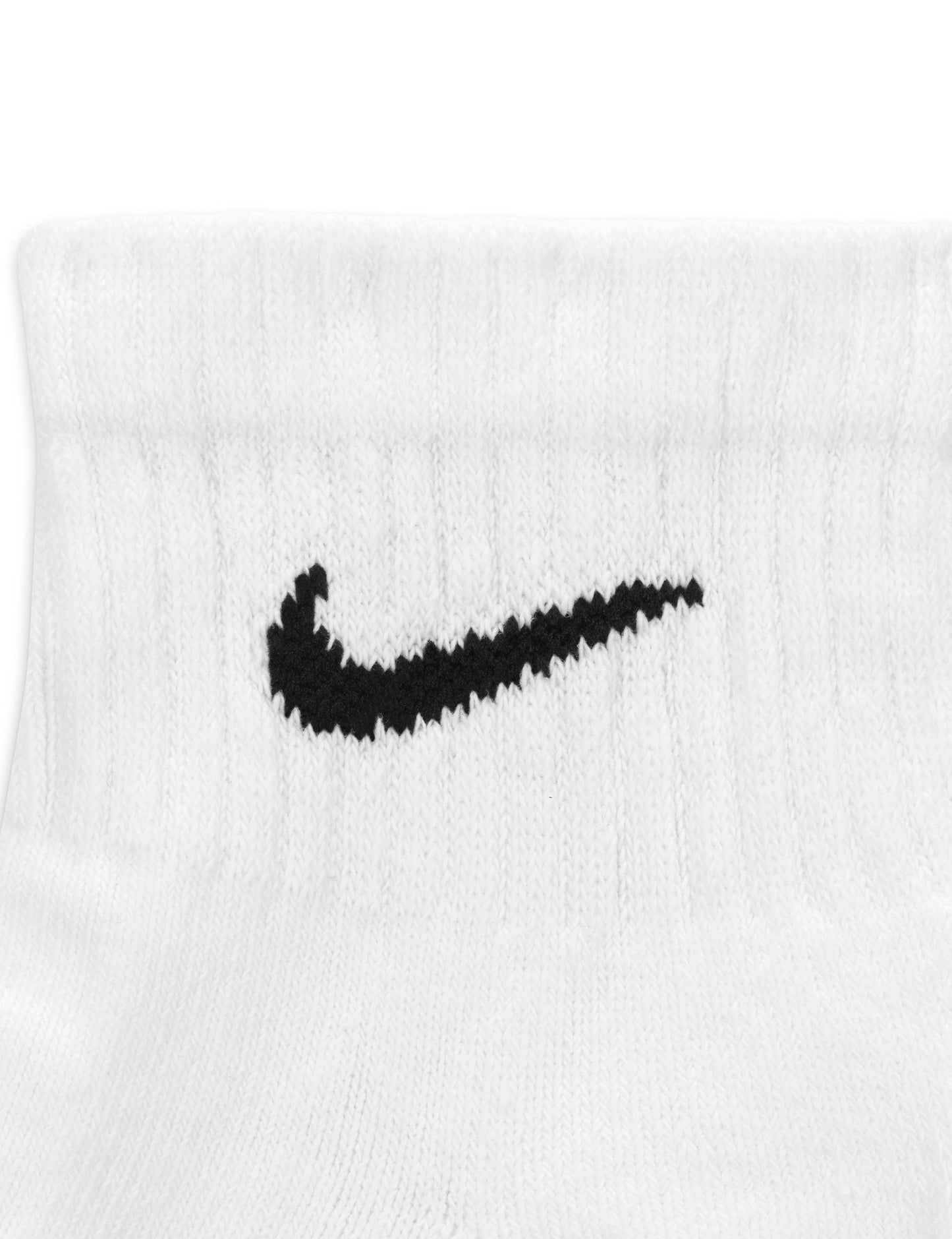 Everyday Cushioned Training Ankle Socks (6 Pairs) - White/Black