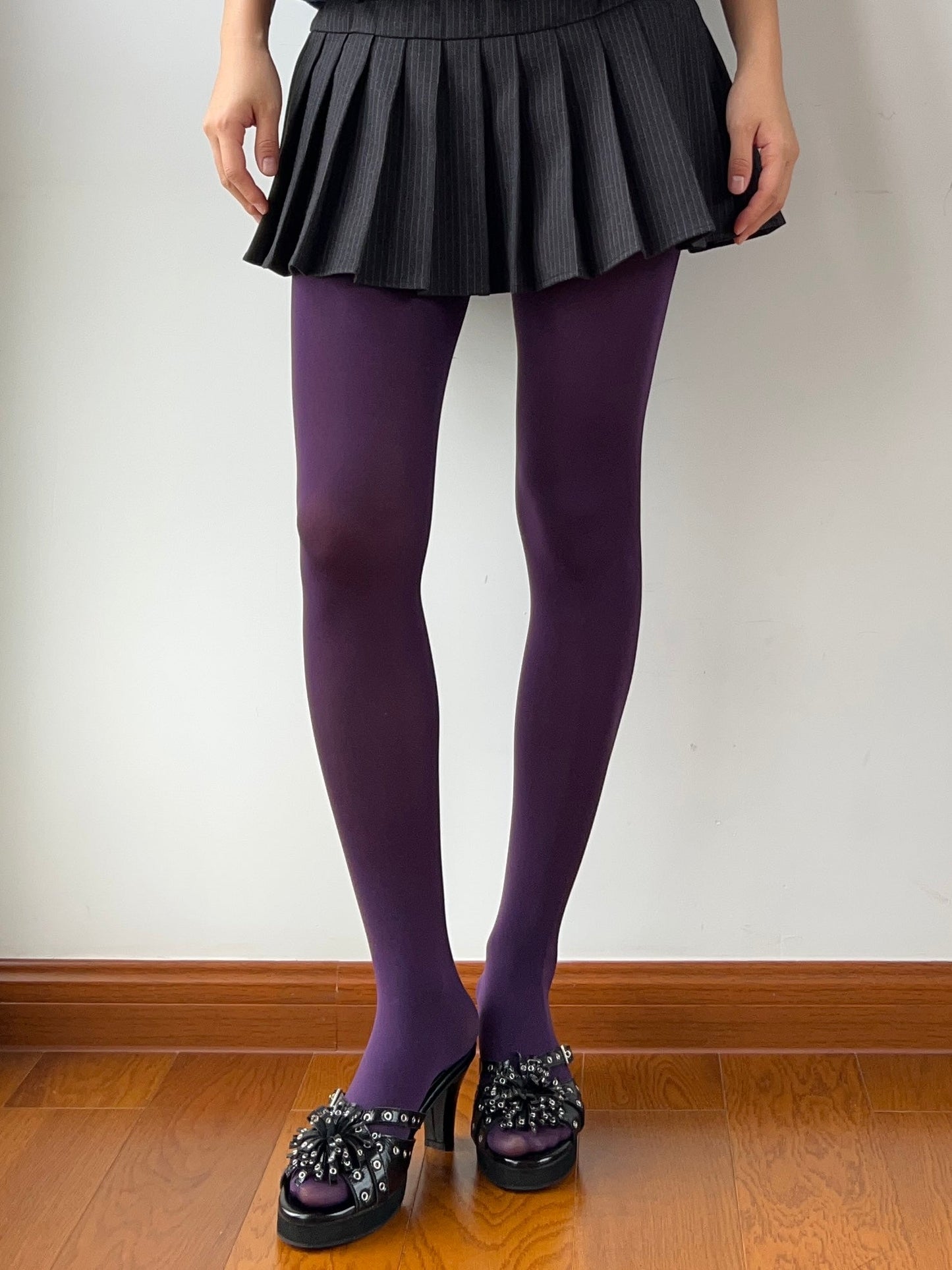 Purple Velvet Tights