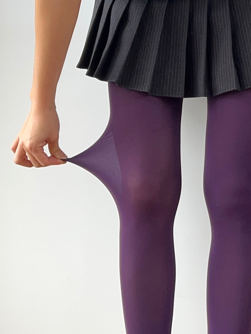 True Red Velvet Tights