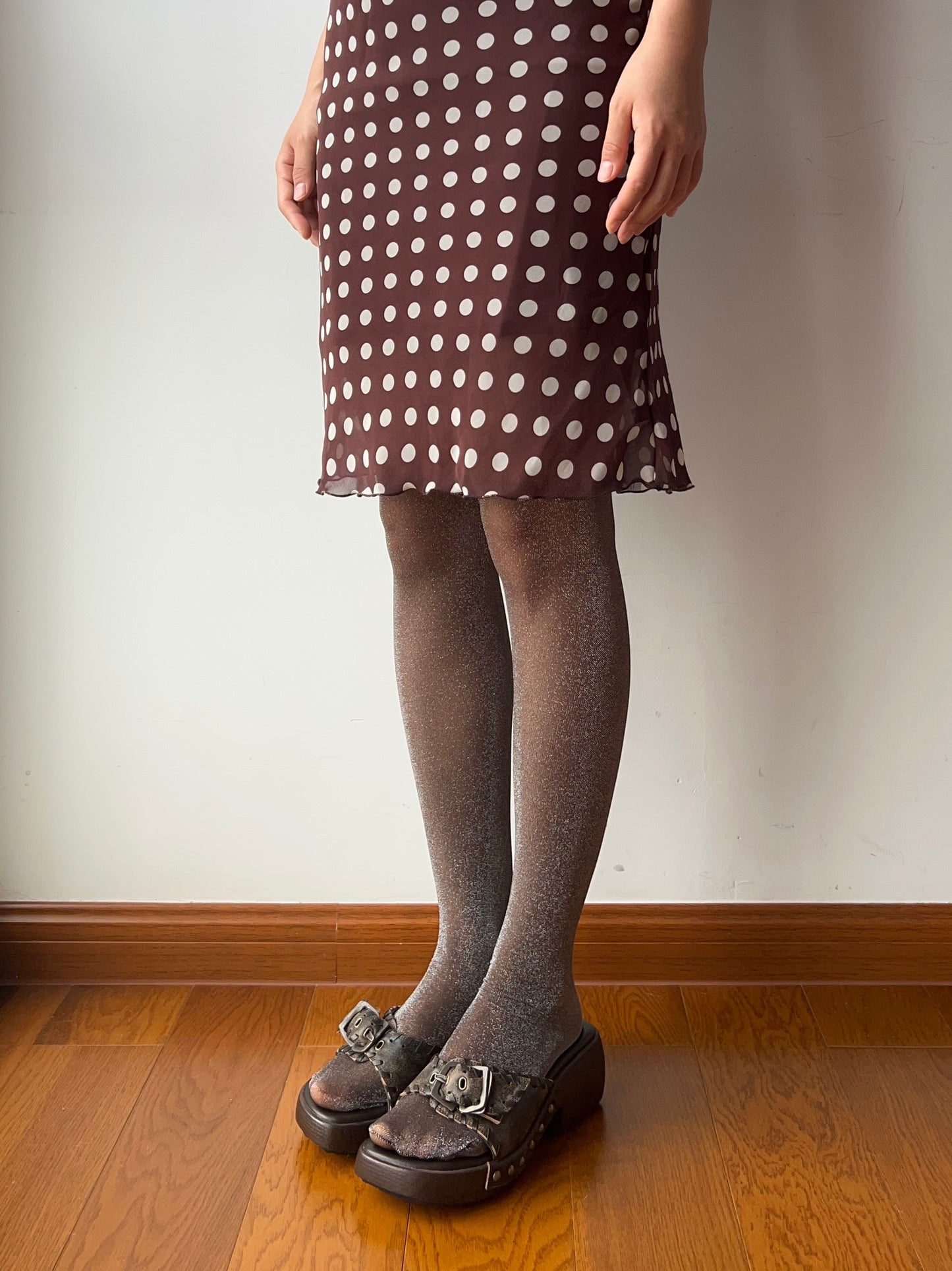 Brown Shimmery Tights