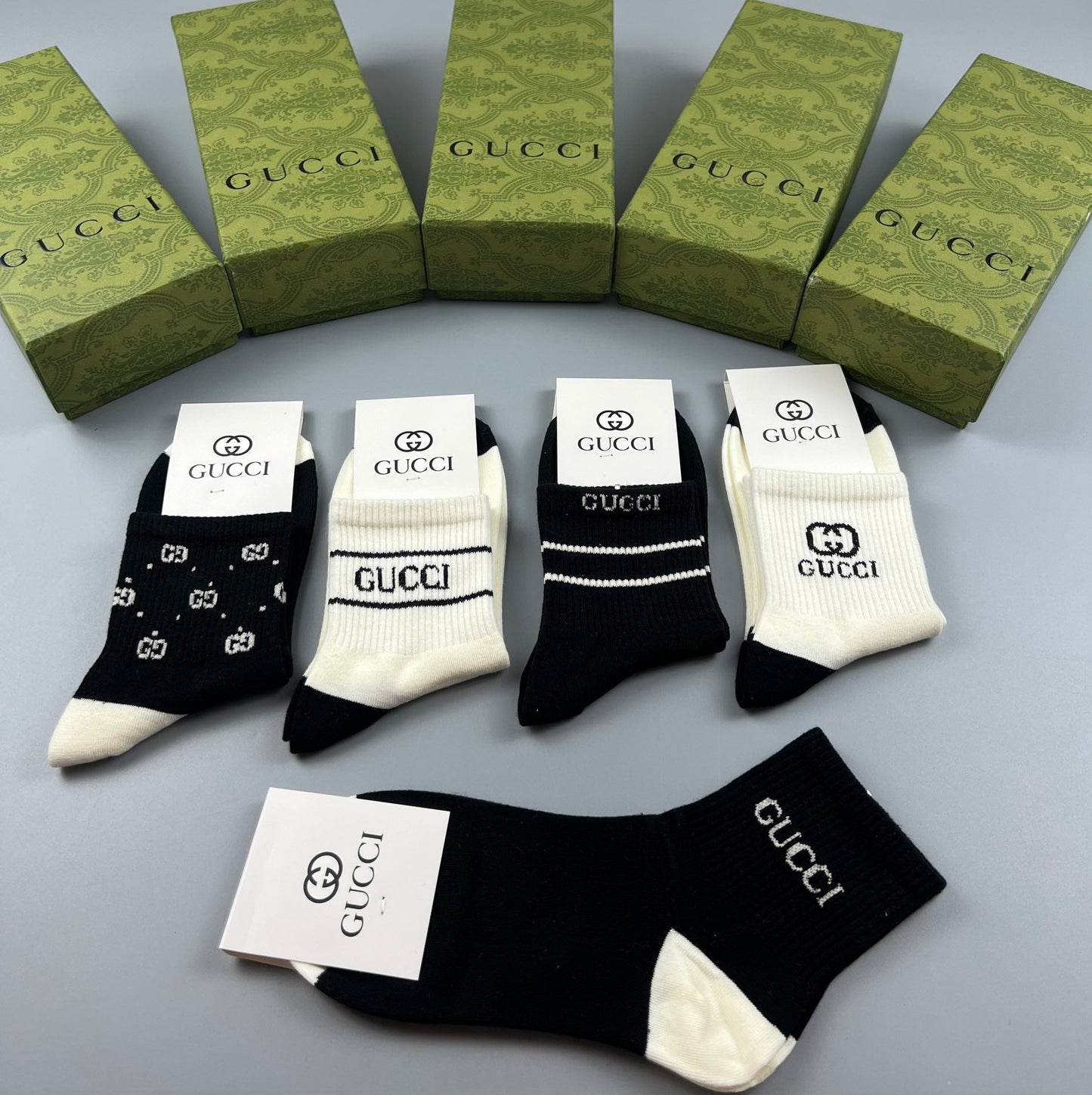 GUCCI LOW-CUT SOCKS 425689 (1 BOX)