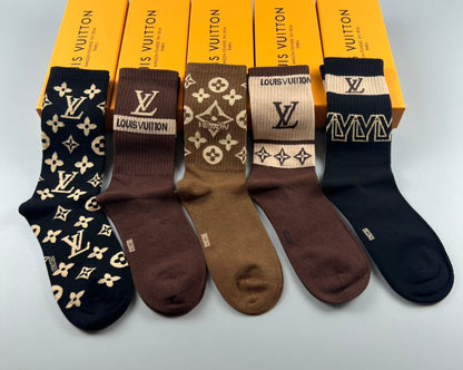 LOUIS VUITTON CREW SOCKS 425691 (1 BOX)