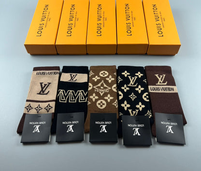 LOUIS VUITTON CREW SOCKS 425691 (1 BOX)