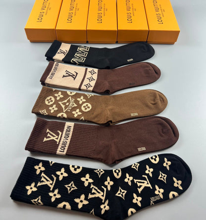 LOUIS VUITTON CREW SOCKS 425691 (1 BOX)
