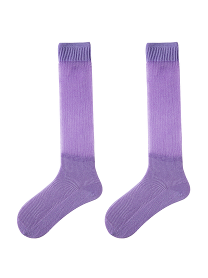 Purple Shimmery Knee High Socks