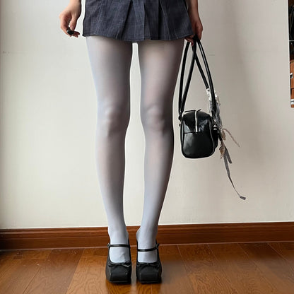 Smoky Blue Velvet Tights