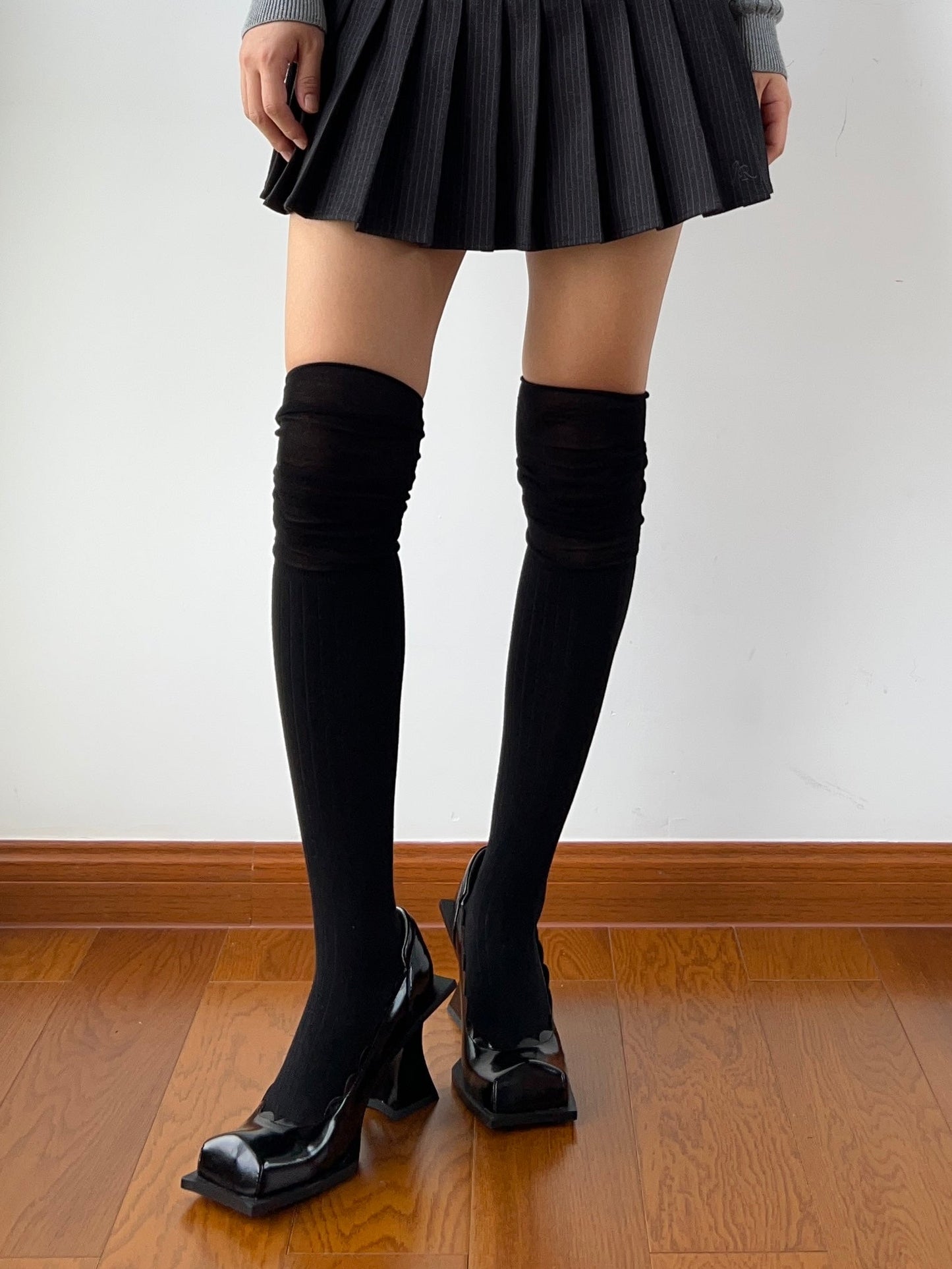 Black Over the Knee Socks