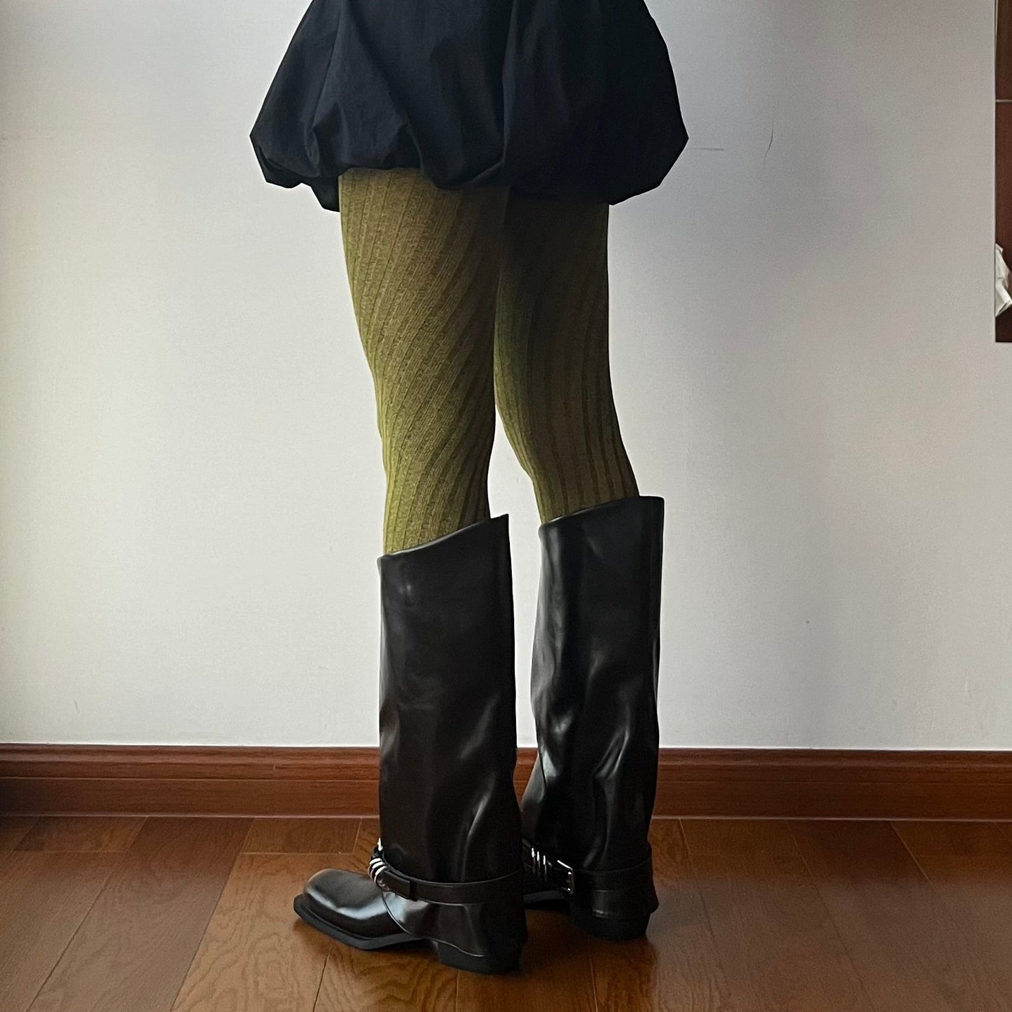 Yellow Green Thick Tights