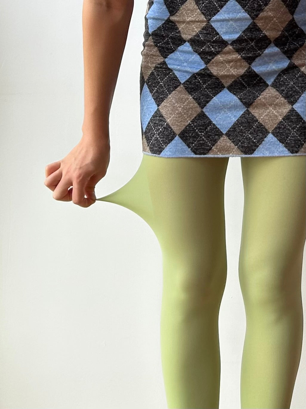 True Red Velvet Tights