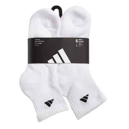 adidas Men's Athletic Cushioned 6-Pack Quarter Sock