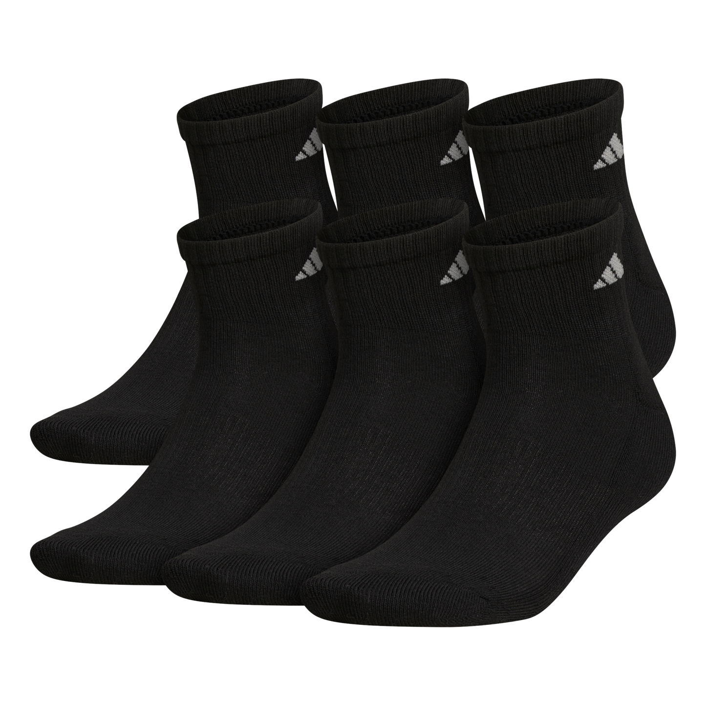 adidas Men's Athletic Cushioned 6-Pack Quarter Sock