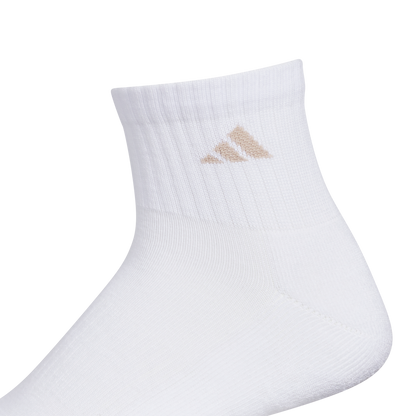 adidas Men's Athletic Cushioned 6-Pack Quarter Sock