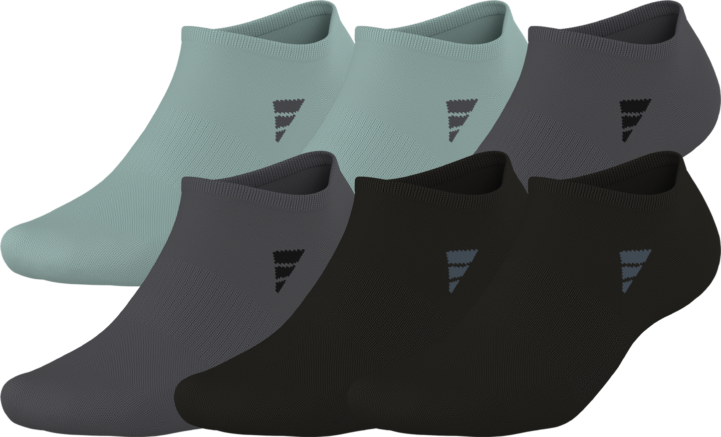 adidas Men's Athletic Cushioned 6-Pack Quarter Sock