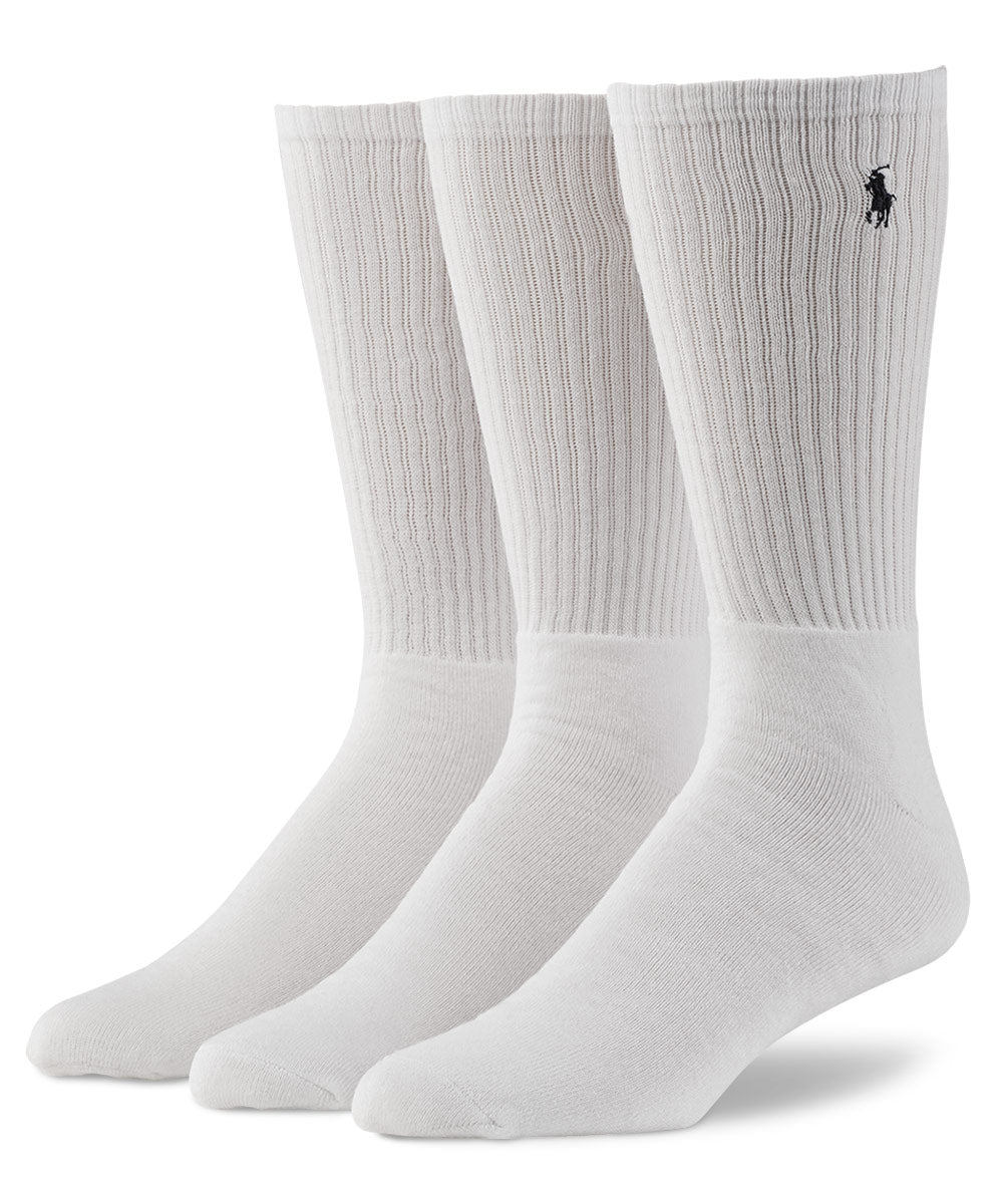 Polo Ralph Lauren Athletic Crew Socks (3-Pack)