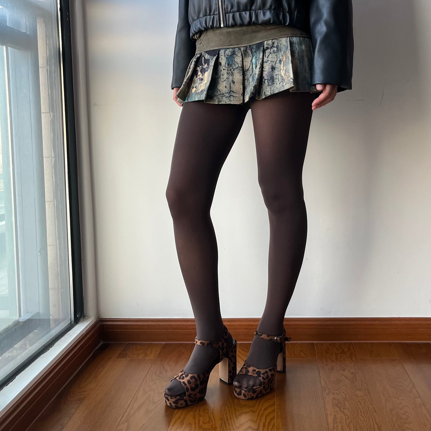 Coffee Velvet Tights