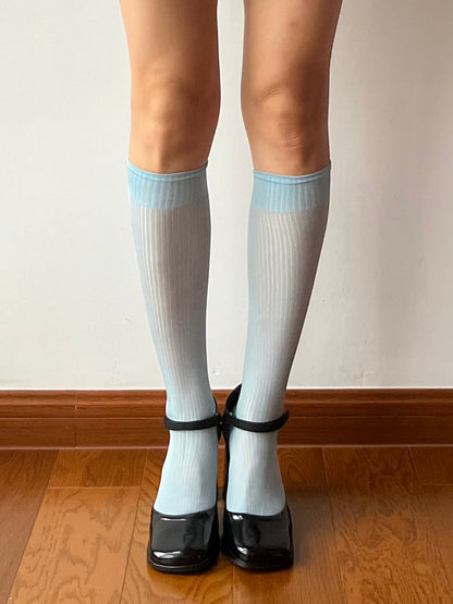 Dusty Blue 150N Knee High Socks