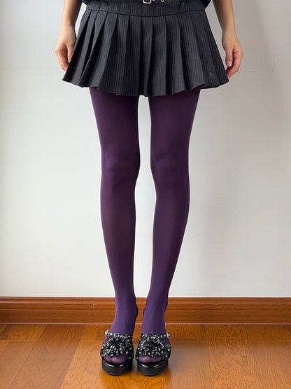 Purple Velvet Tights
