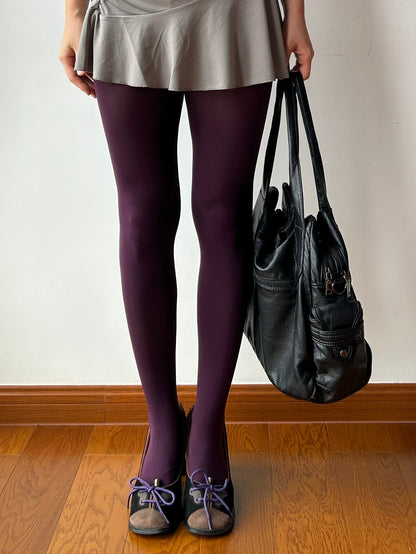 Premium Collection：Dark Purple Velvet Tights