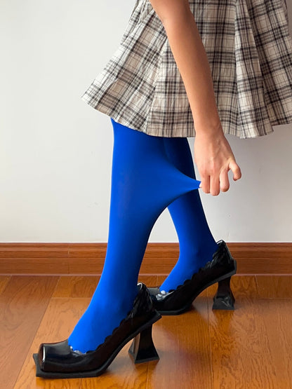 Blue Velvet Tights