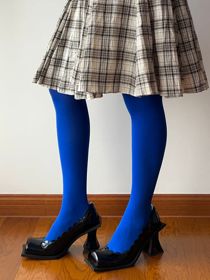 Blue Velvet Tights