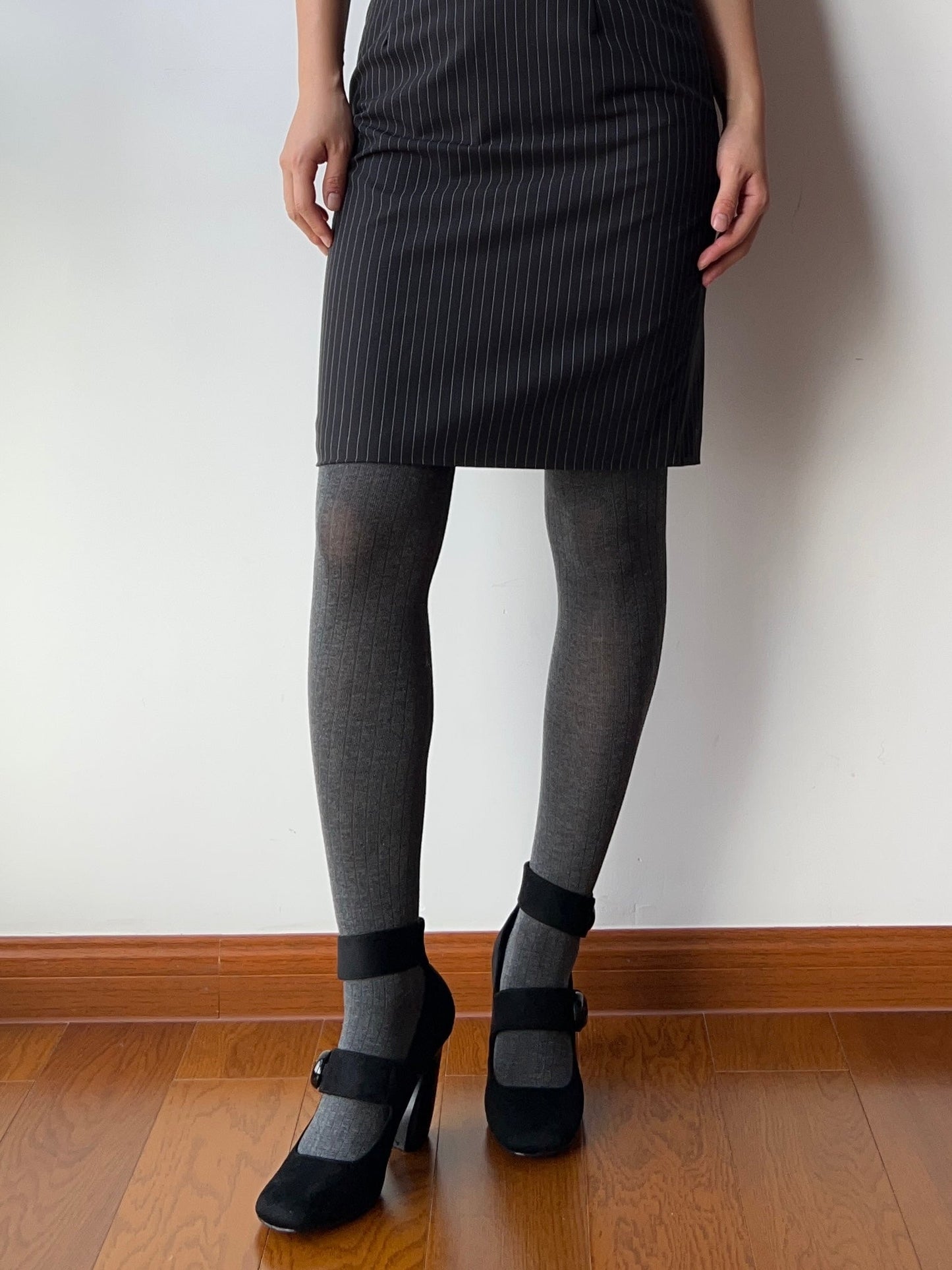 Smokey Grey Cotton Tights