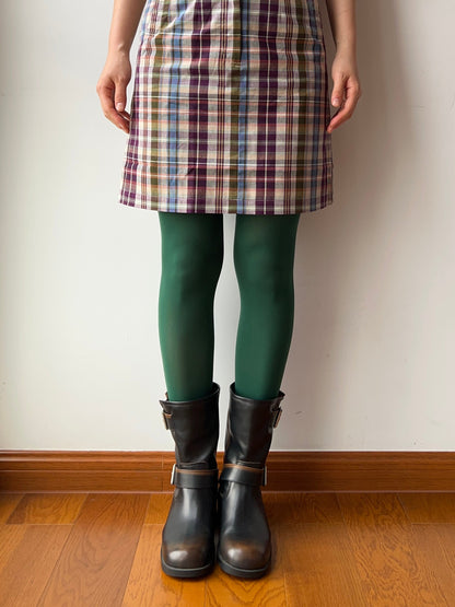 Green Velvet Tights