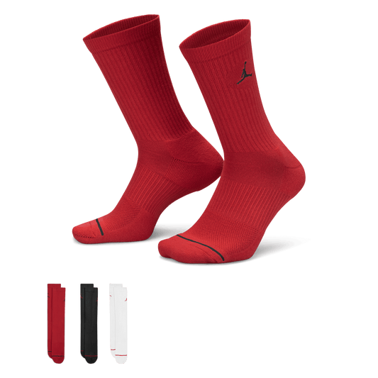 Jordan Everyday Crew Socks (3 pairs) "Multi-Color" (Unisex)