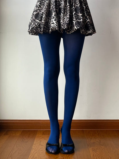 True Red Velvet Tights