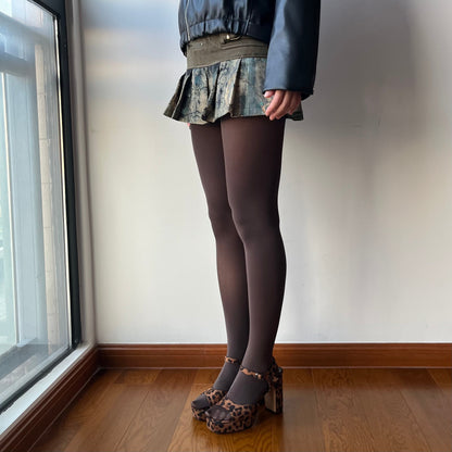True Red Velvet Tights