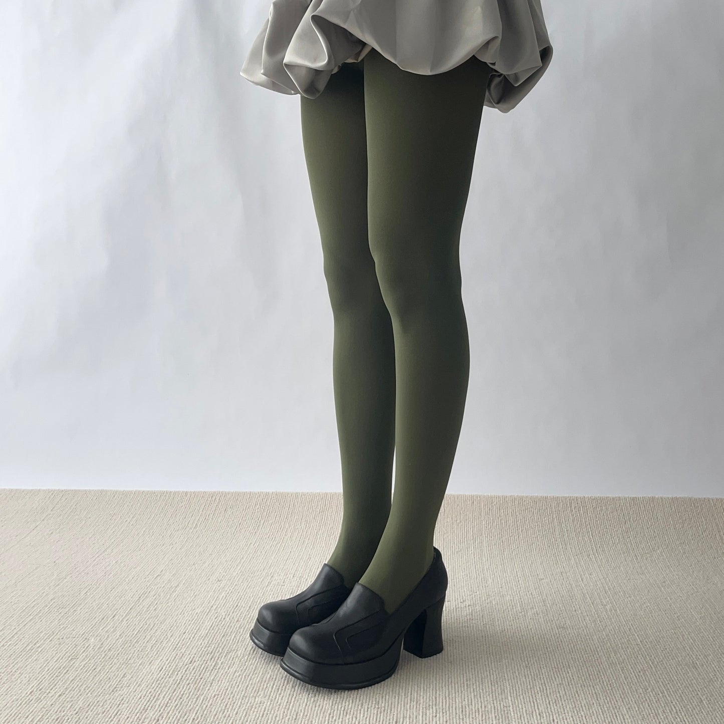 True Red Velvet Tights