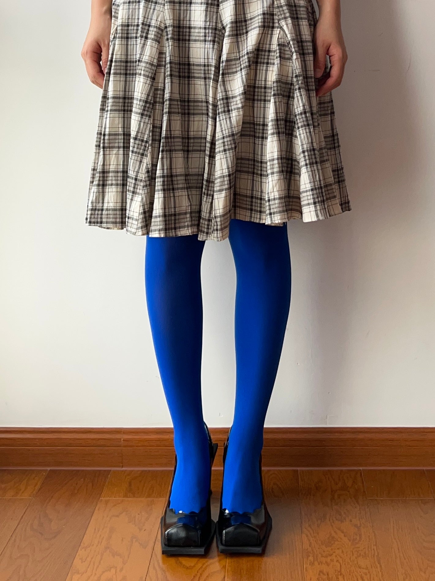 True Red Velvet Tights