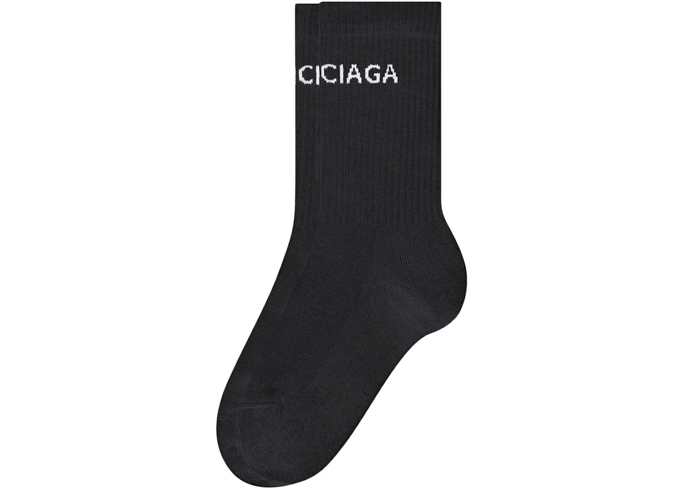 Balenciaga Logo Socks Black/White