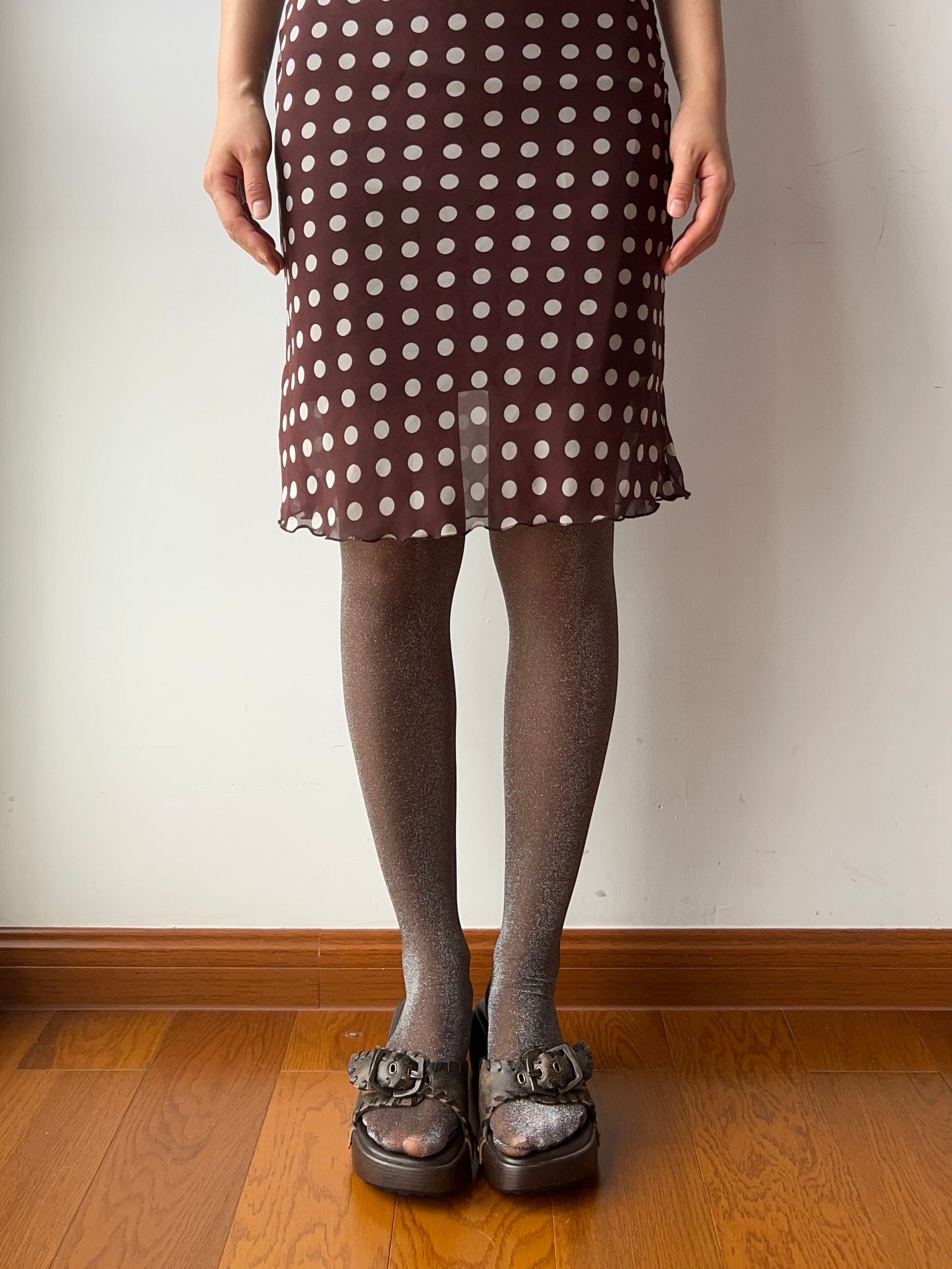Brown Shimmery Tights