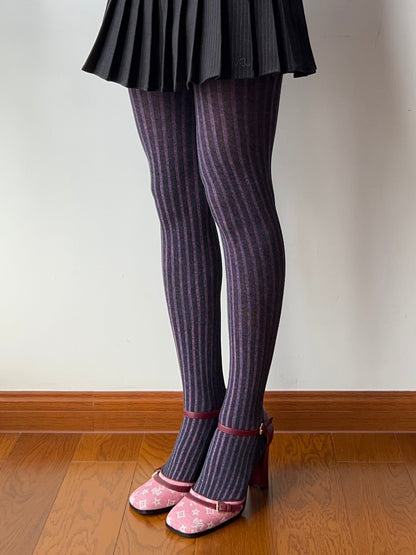 Purple Thick Tights