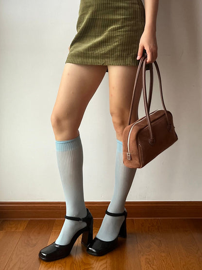 Dusty Blue 150N Knee High Socks