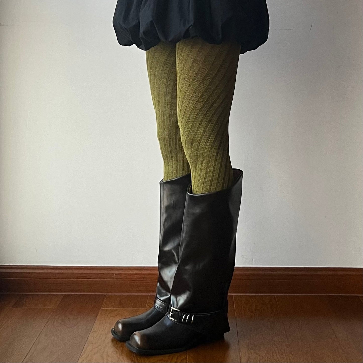 Yellow Green Thick Tights