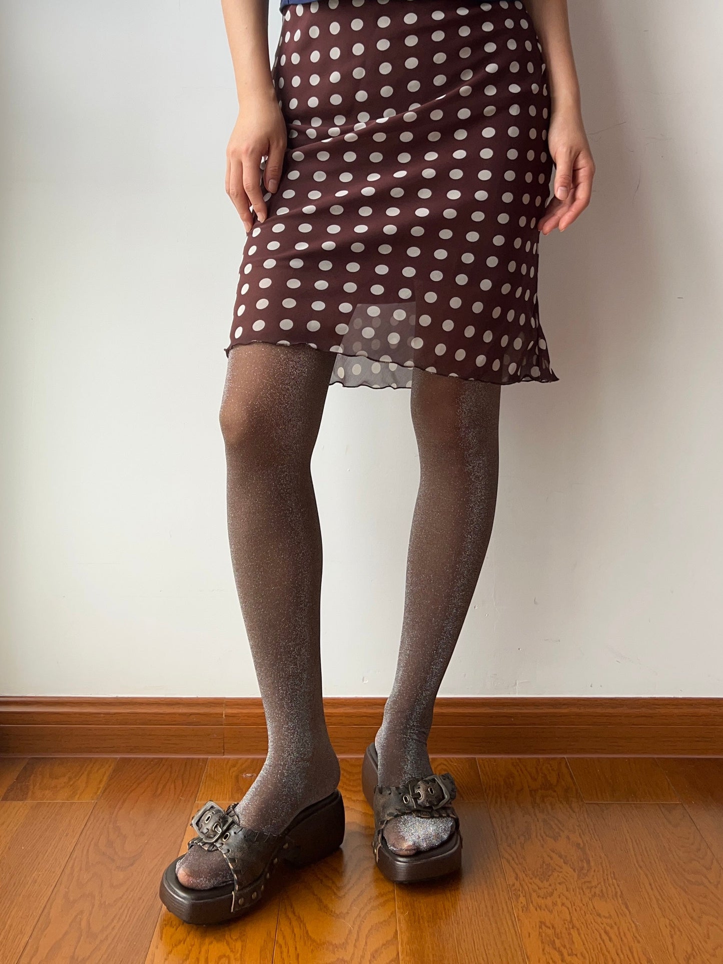 Brown Shimmery Tights