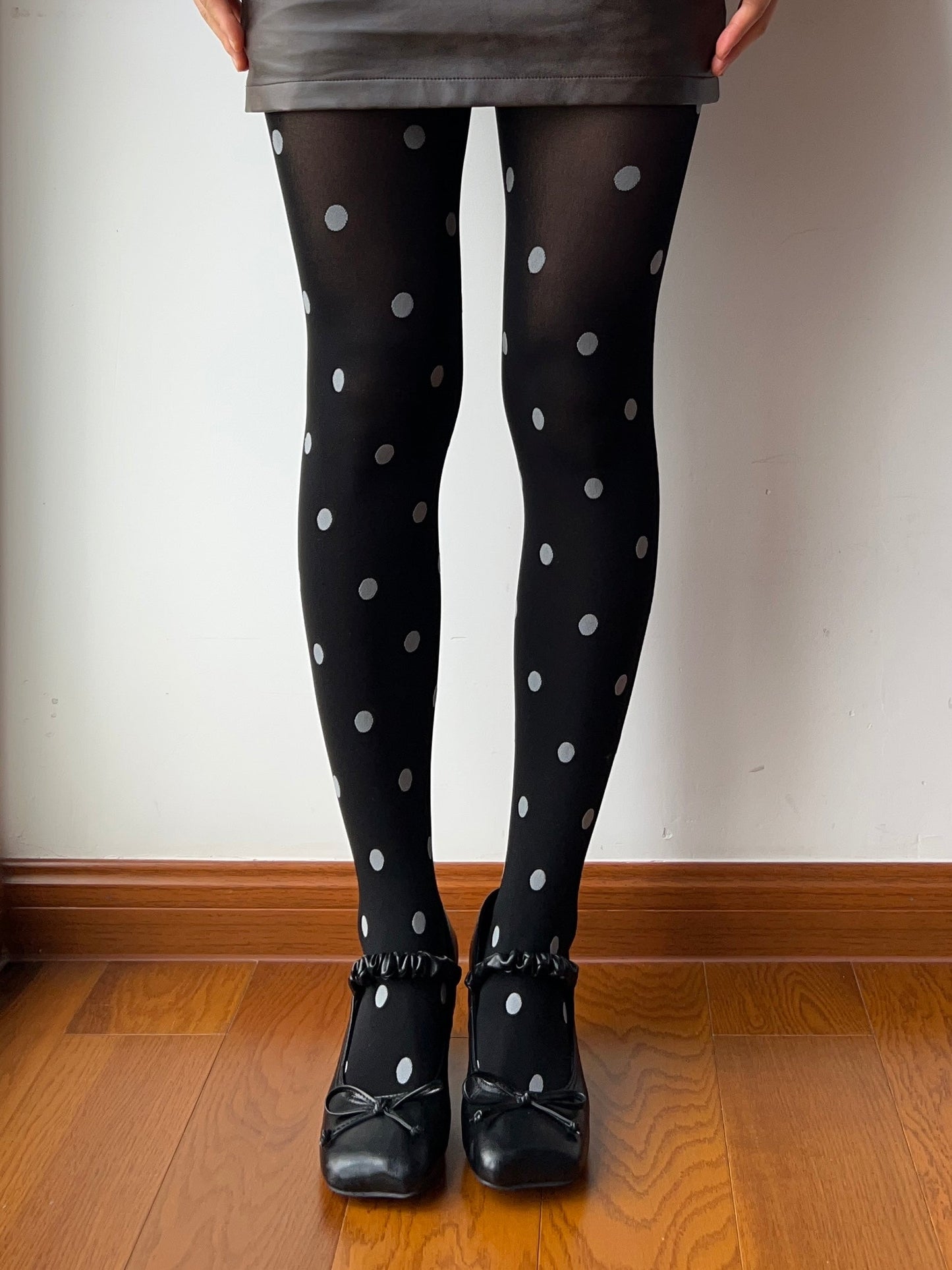 Black Polka Dots Tights