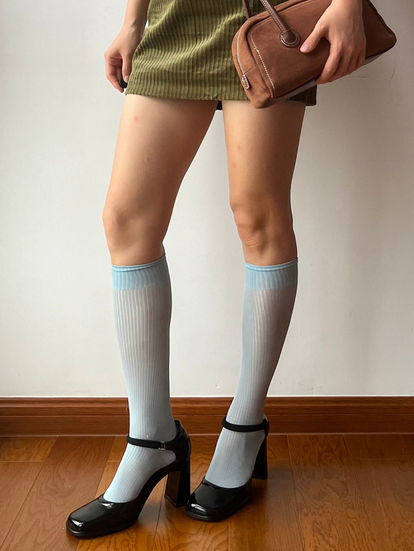 Dusty Blue 150N Knee High Socks