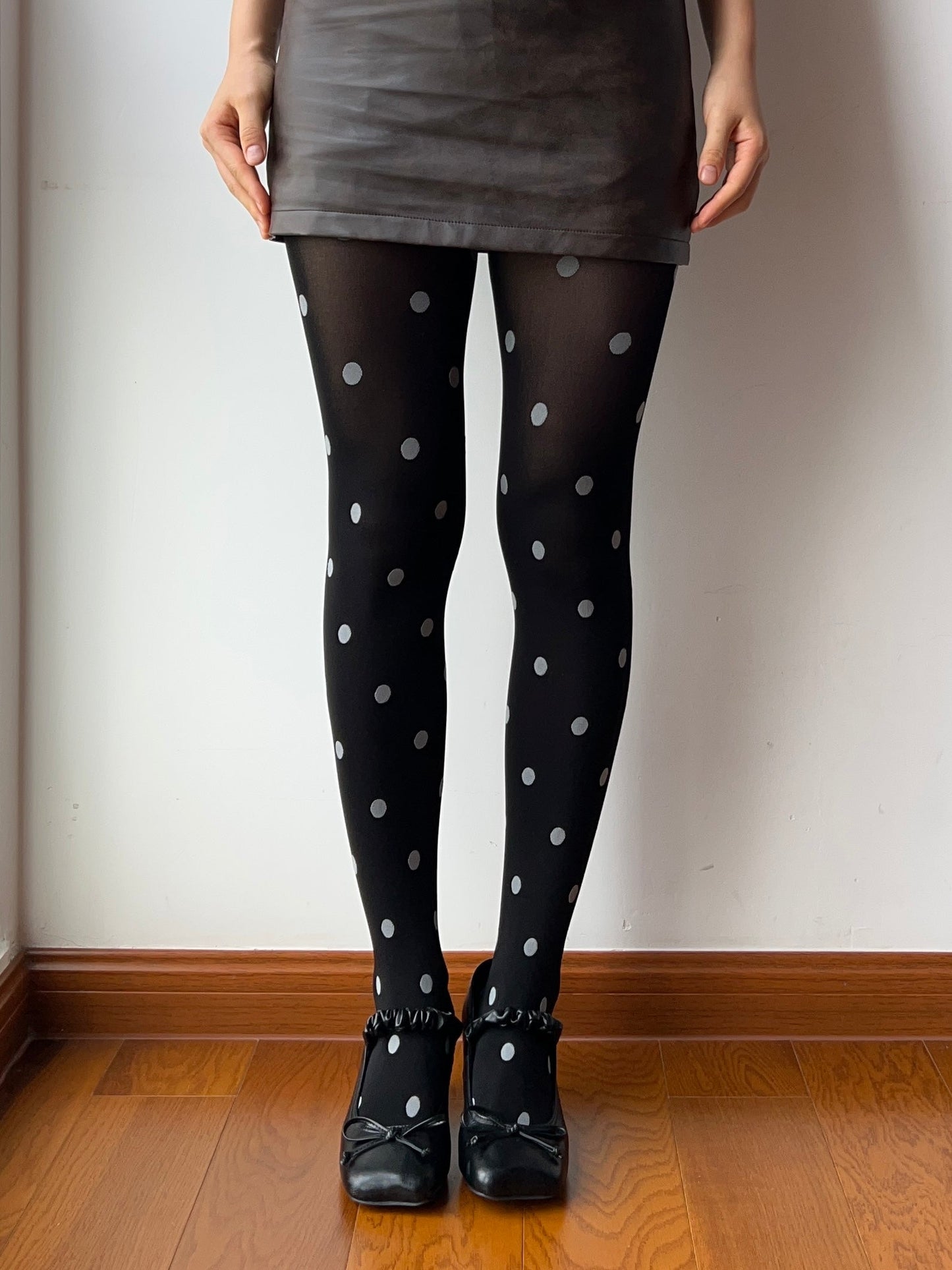Black Polka Dots Tights