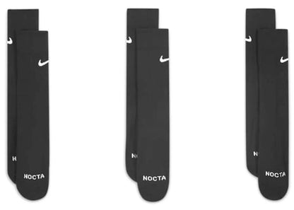 Nike x NOCTA Crew Pack of 3 Socks Black