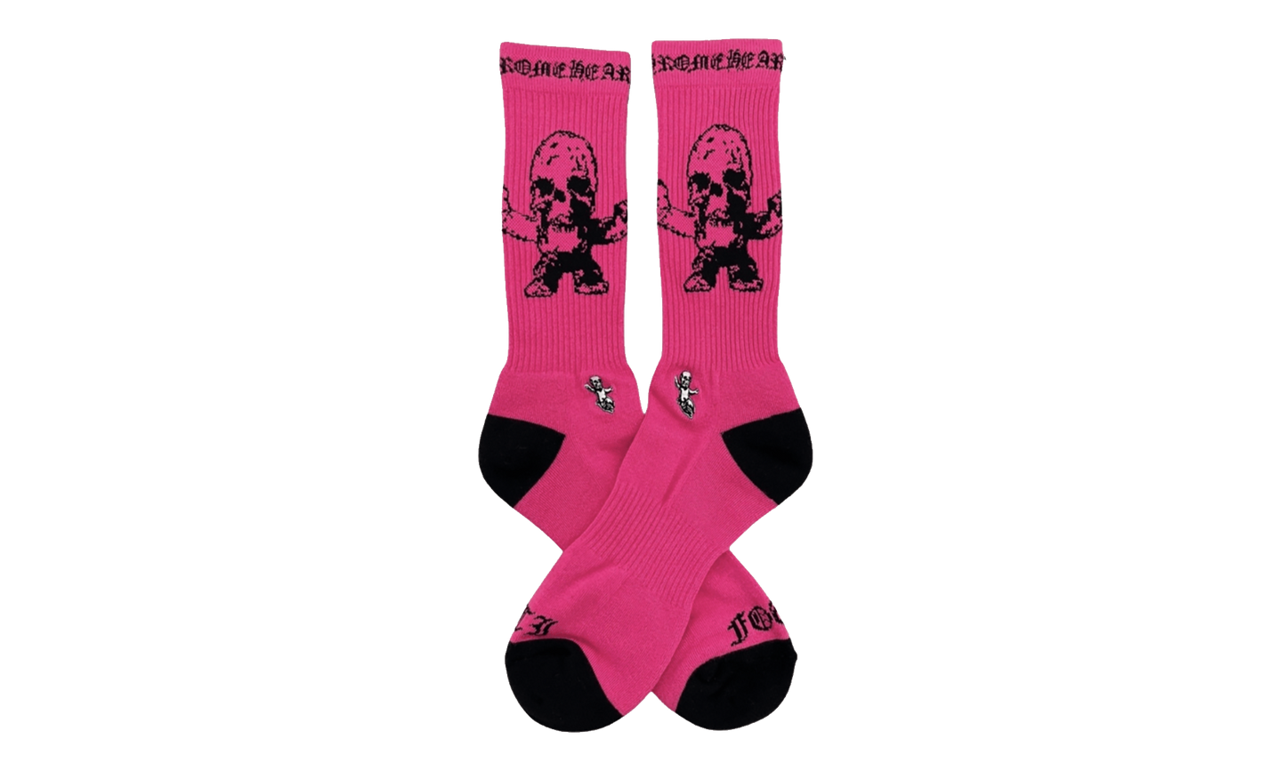 Foti Harris Teeter Logo Socks "Neon Pink / Black" CHRM1226