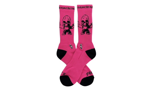 Foti Harris Teeter Logo Socks "Neon Pink / Black" CHRM1226