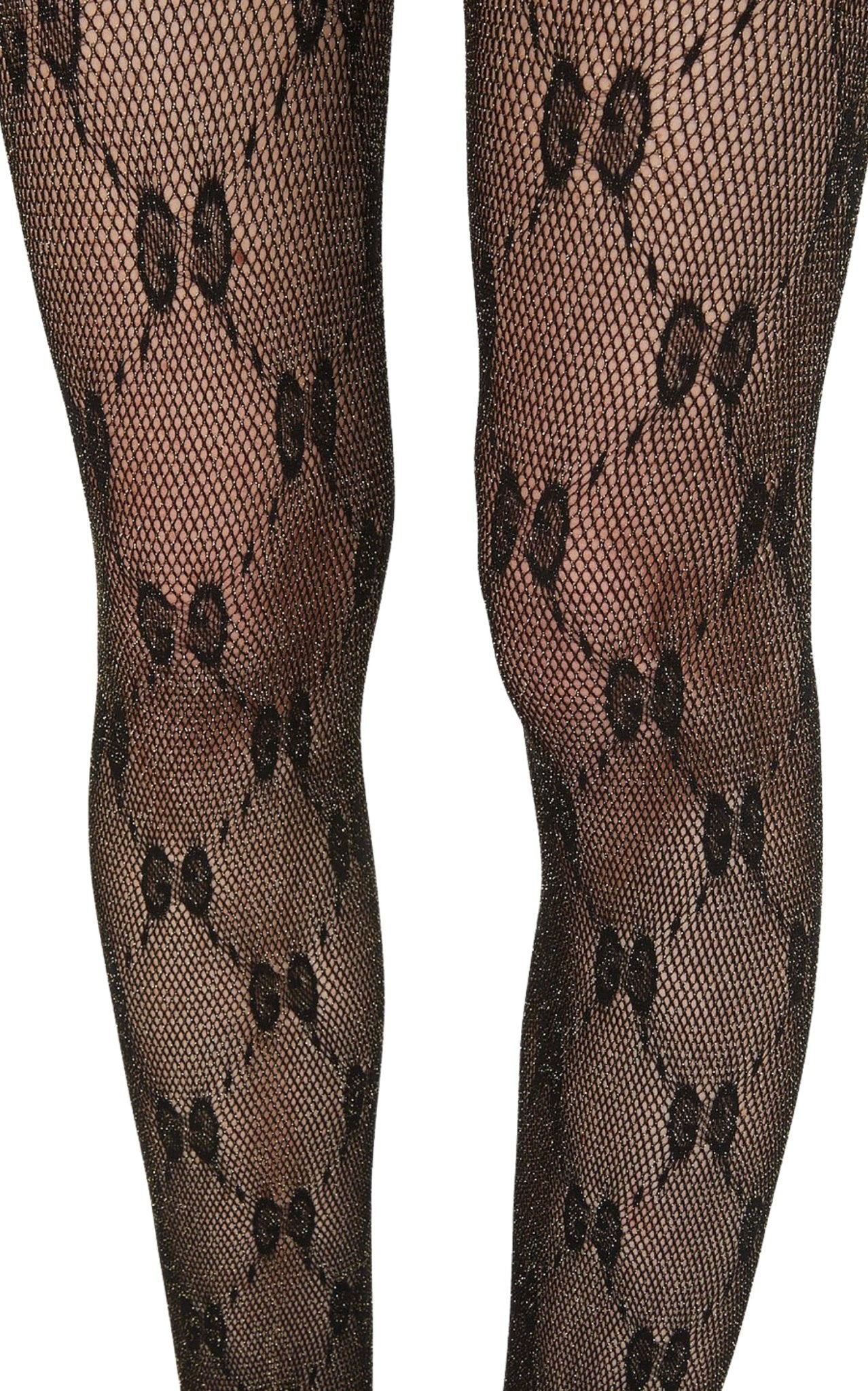 GG Lurex Detailed Knitted Tights