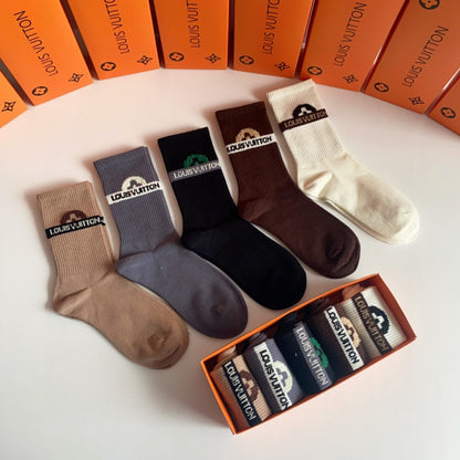 LOUIS VUITTON CREW SOCKS 194085 (1 BOX)