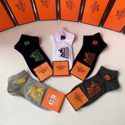 HERMES LOW-CUT SOCKS 380292 (1 BOX)