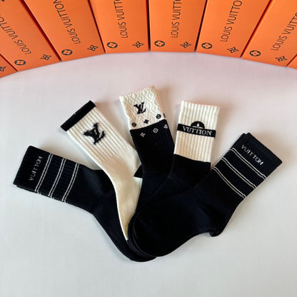 LOUIS VUITTON CREW SOCKS 407966 (1 BOX)