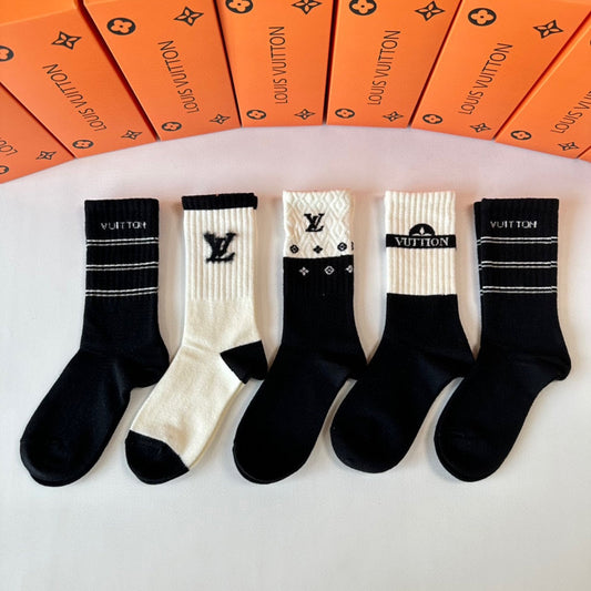 LOUIS VUITTON CREW SOCKS 407966 (1 BOX)