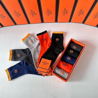 HERMES ANKLE SOCKS 416090 (1 BOX)